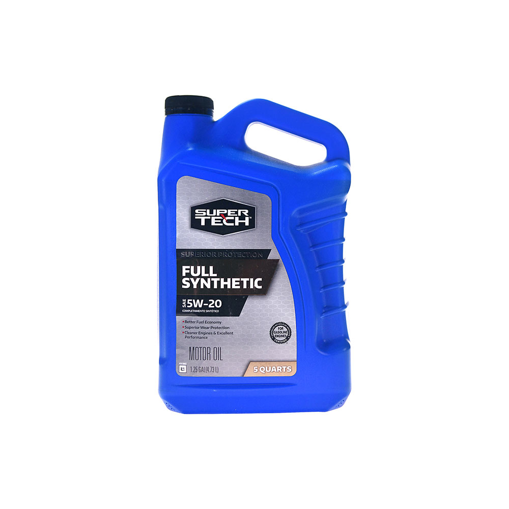 Super Tech Full Synthetic SAE 5W-20 Motor Oil, 5 Quarts